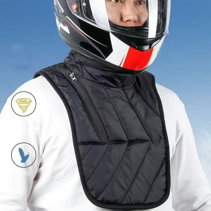 Motorcycle Neck Warmer Winter Windproof Neck Cover, Thermal Polyester Gaiter with Zipper for Cold Weather Riding (Long) - Image 5